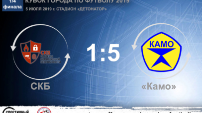 Кубок города по футболу 2019. 1/4 финала. СКБ – «Камо» – 1:5. Протокольные данные 05 07 2019 sevcup 2019 skb kamo 406x228 - Кубок города по футболу 2019. 1/4 финала. СКБ – «Камо» – 1:5. Протокольные данные
