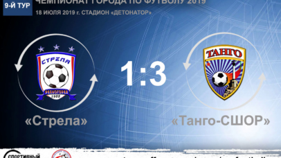 Чемпионат города по футболу 2019. «Стрела» – «Танго-СШОР» – 1:3. Протокольные данные Чемпионат города по футболу 2019. «Стрела» – «Танго-СШОР» – 1:3. Протокольные данные